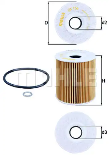 маслен филтър KNECHT OX 156D