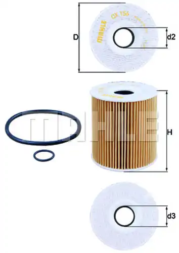 маслен филтър KNECHT OX 156D1