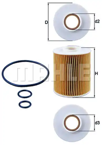 маслен филтър KNECHT OX 163/4D