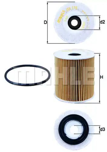 маслен филтър KNECHT OX 175D