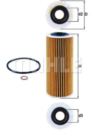 маслен филтър KNECHT OX 177/3D