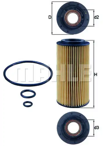 маслен филтър KNECHT OX 179D