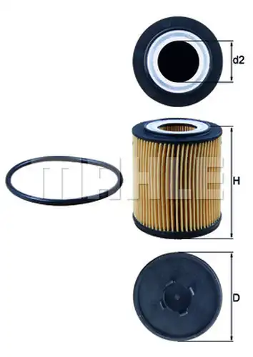 маслен филтър KNECHT OX 182D