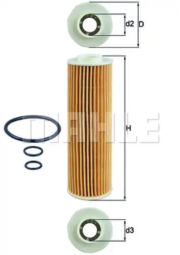 маслен филтър KNECHT OX 183/5D