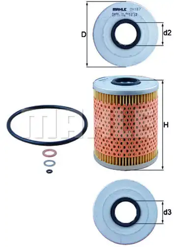 маслен филтър KNECHT OX 187D