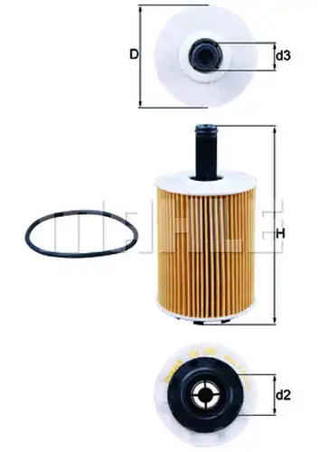 маслен филтър KNECHT OX 188D