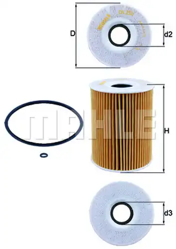 маслен филтър KNECHT OX 254D1