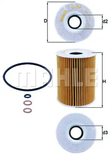 маслен филтър KNECHT OX 254D2