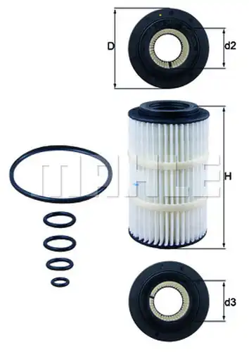 маслен филтър KNECHT OX 345/7D