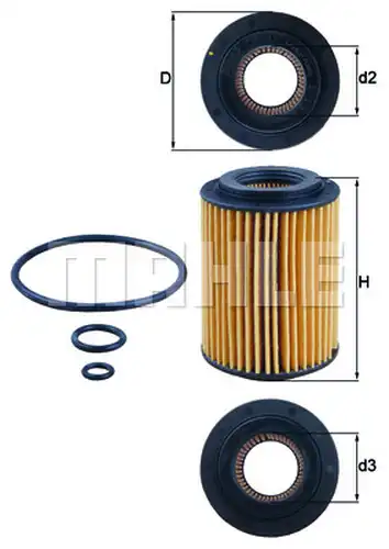 маслен филтър KNECHT OX 347D