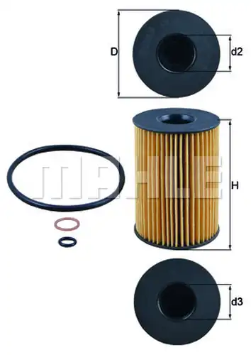 маслен филтър KNECHT OX 353/7D