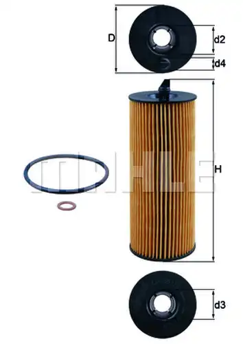 маслен филтър KNECHT OX 361/4D