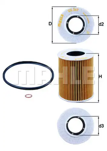 маслен филтър KNECHT OX 369D