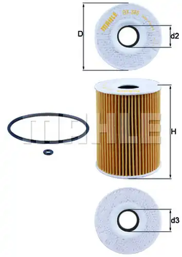 маслен филтър KNECHT OX 380D