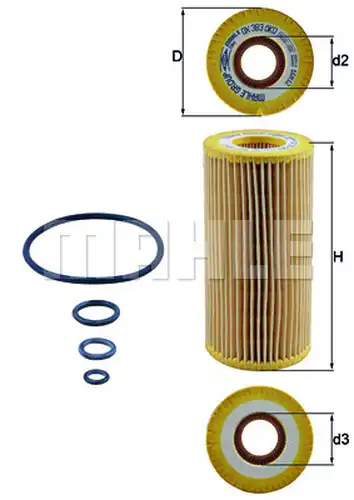 маслен филтър KNECHT OX 383D