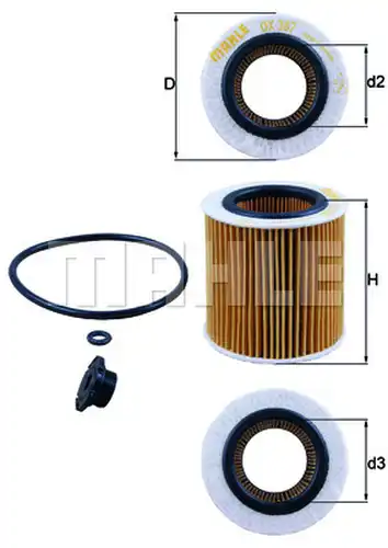 маслен филтър KNECHT OX 387D1