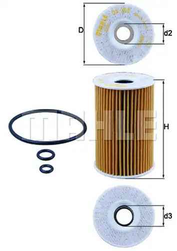 маслен филтър KNECHT OX 388D