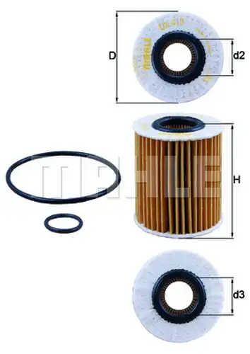 маслен филтър KNECHT OX 413D1