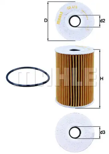 маслен филтър KNECHT OX 415D