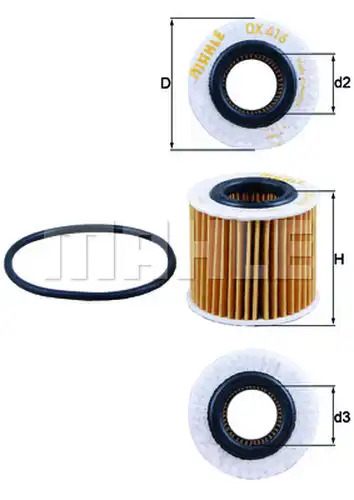 маслен филтър KNECHT OX 416D1