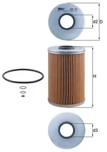 маслен филтър KNECHT OX 41D