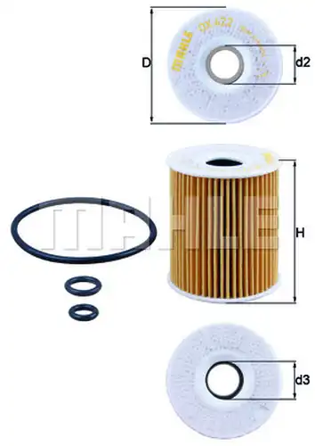 маслен филтър KNECHT OX 422D