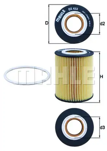 маслен филтър KNECHT OX 433D