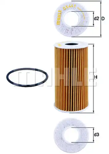 маслен филтър KNECHT OX 441D