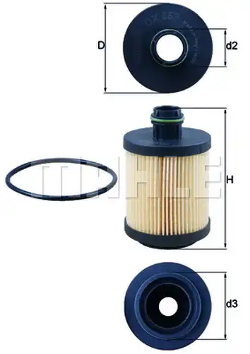 маслен филтър KNECHT OX 553D