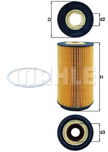 маслен филтър KNECHT OX 557D