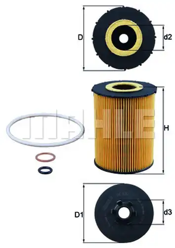 маслен филтър KNECHT OX 636D