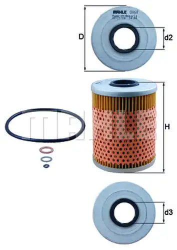 маслен филтър KNECHT OX 68D