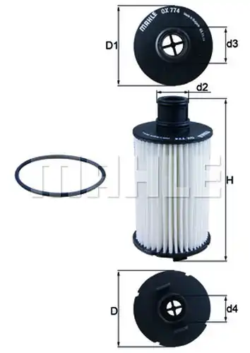 маслен филтър KNECHT OX 774D