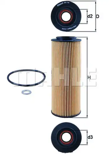 маслен филтър KNECHT OX 775D