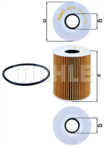 маслен филтър KNECHT OX 776D