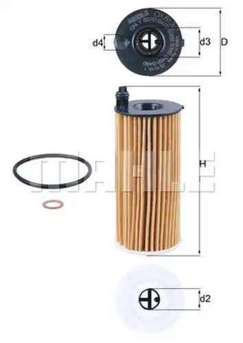 маслен филтър KNECHT OX 813/2D