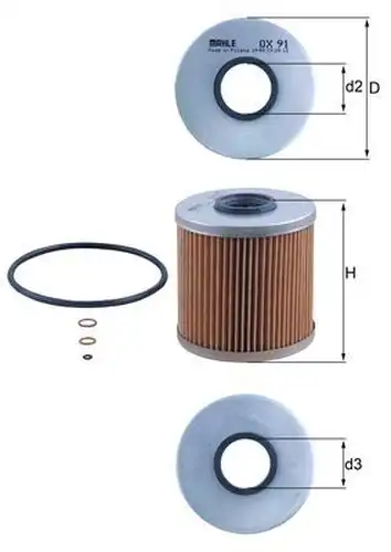 маслен филтър KNECHT OX 91D