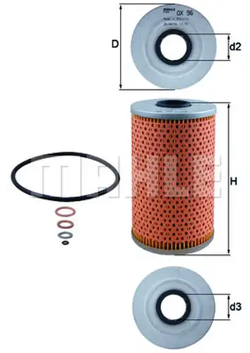 маслен филтър KNECHT OX 96D