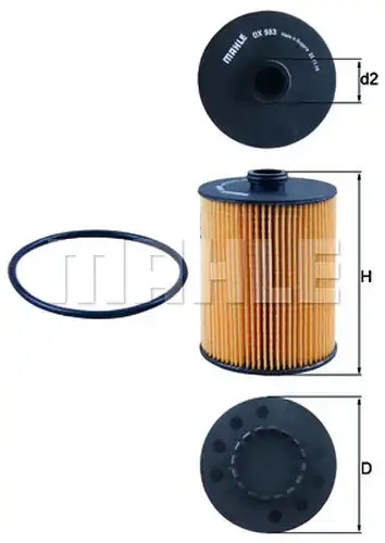 маслен филтър KNECHT OX 983D