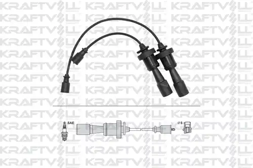 комплект запалителеи кабели KRAFTVOLL GERMANY 05070331