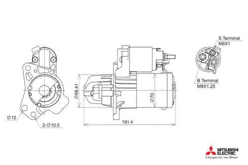 стартер KUTNAK AUTOMOTIVE 722572/M