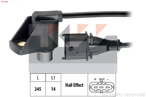 датчик, положение на разпределителния вал KW 453 286