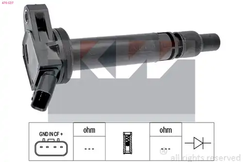 запалителна бобина KW 470 537