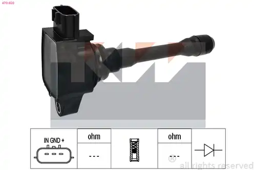 запалителна бобина KW 470 650