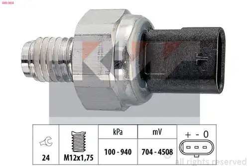 датчик, налягане на маслото KW 480 004