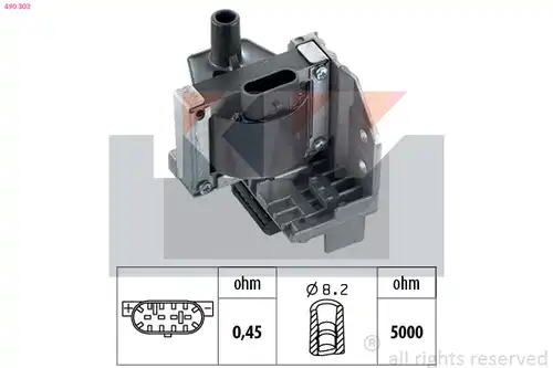 запалителен бобинен елемент KW 490 303