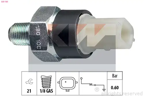 датчик за налягане на маслото KW 500 180