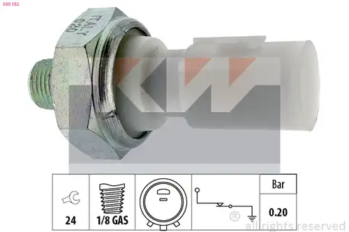 датчик за налягане на маслото KW 500 182