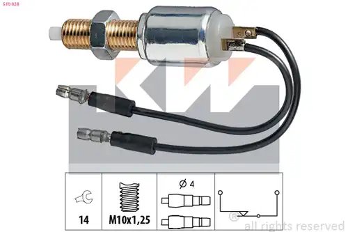 ключ за спирачните светлини KW 510 028