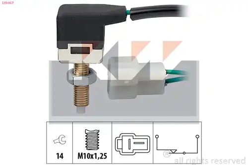 ключ за спирачните светлини KW 510 057